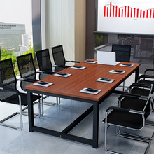 会议桌简约现代长桌小型洽谈办公桌培训桌职员长条桌椅组合工作台