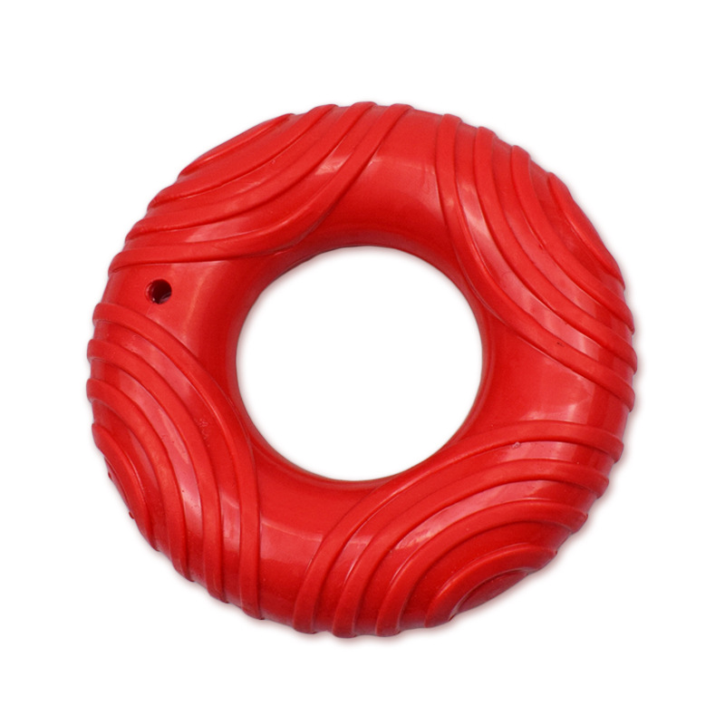 New Dog Toy Molar Tooth Cleaning Rubber Ring New TPR Thread Sound Donut Medium and Large Pet Toy