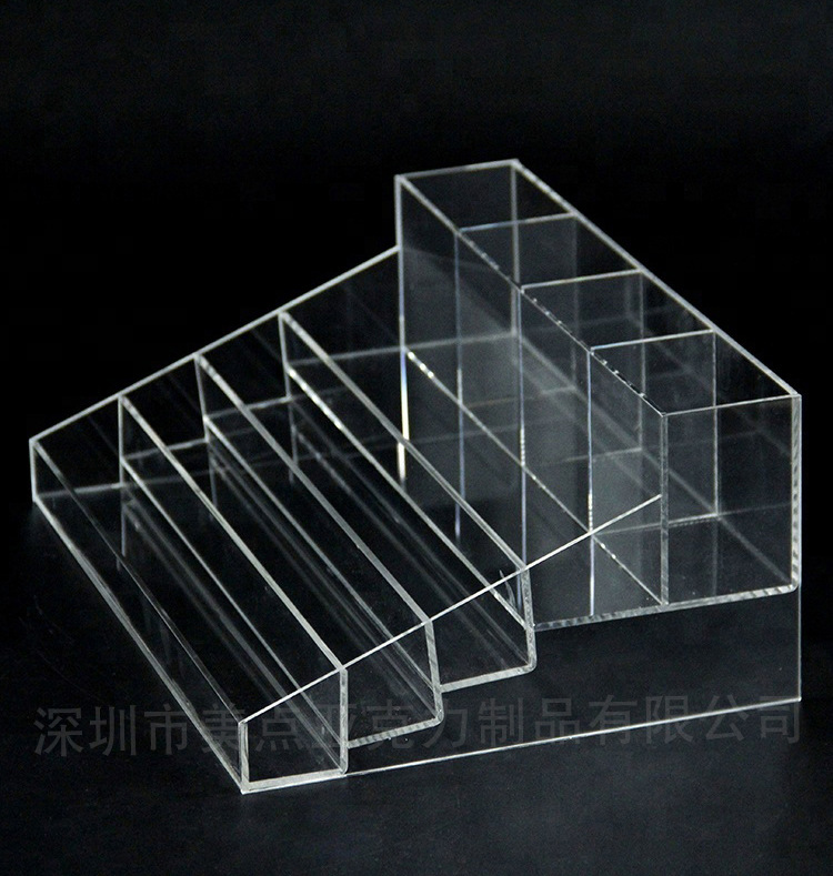 透明多格口红收纳盒亚克力化妆品收纳架唇膏桌面收纳整理盒子批发