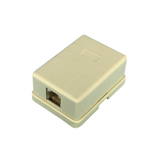 Y101E-1 6P2C 2芯桌面连接器 RJ11电话接线盒 两芯电话分线盒可定