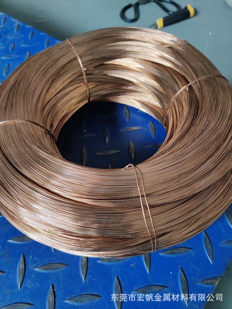 热销磷铜线c5191磷铜1.2 2.0mm弹簧用qsn6.5-0.1特硬磷青铜线