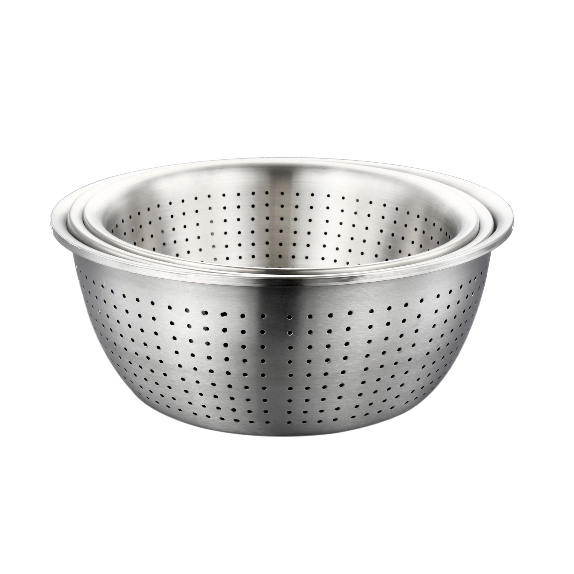 特价批发欧式不锈钢米筛 304特厚漏盆沥水盆淘米筛和面盆果蔬盆