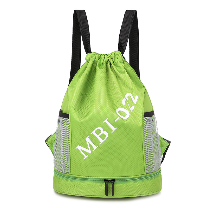 Swim Bag Dry Wet Separation Swimsuit Drawstring Bag Waterproof Drawstring Buggy Bag Shoulder Basketball Bag Gym Bag Portable
