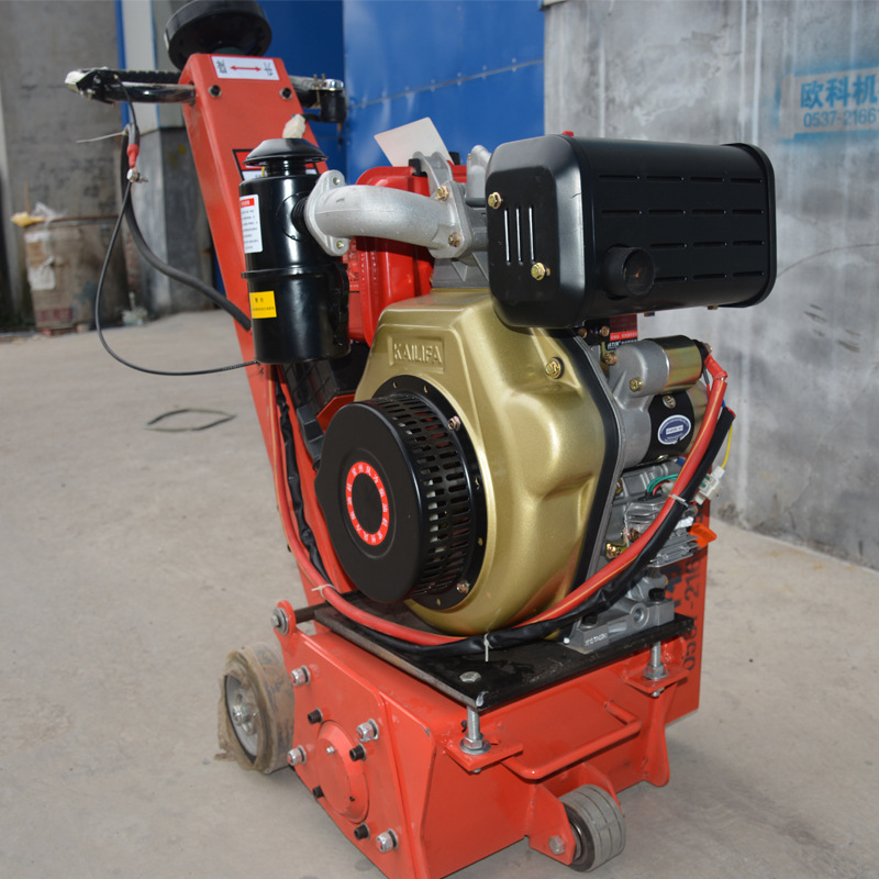 混凝土路面铣刨机汽油小型手推水泥地面打毛机地面翻新拉毛刨地机