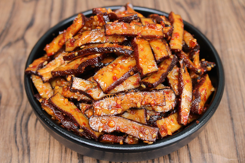 平江酱干散装香辣豆干500g麻辣条片长寿人家酱香皮干零食湖南特产