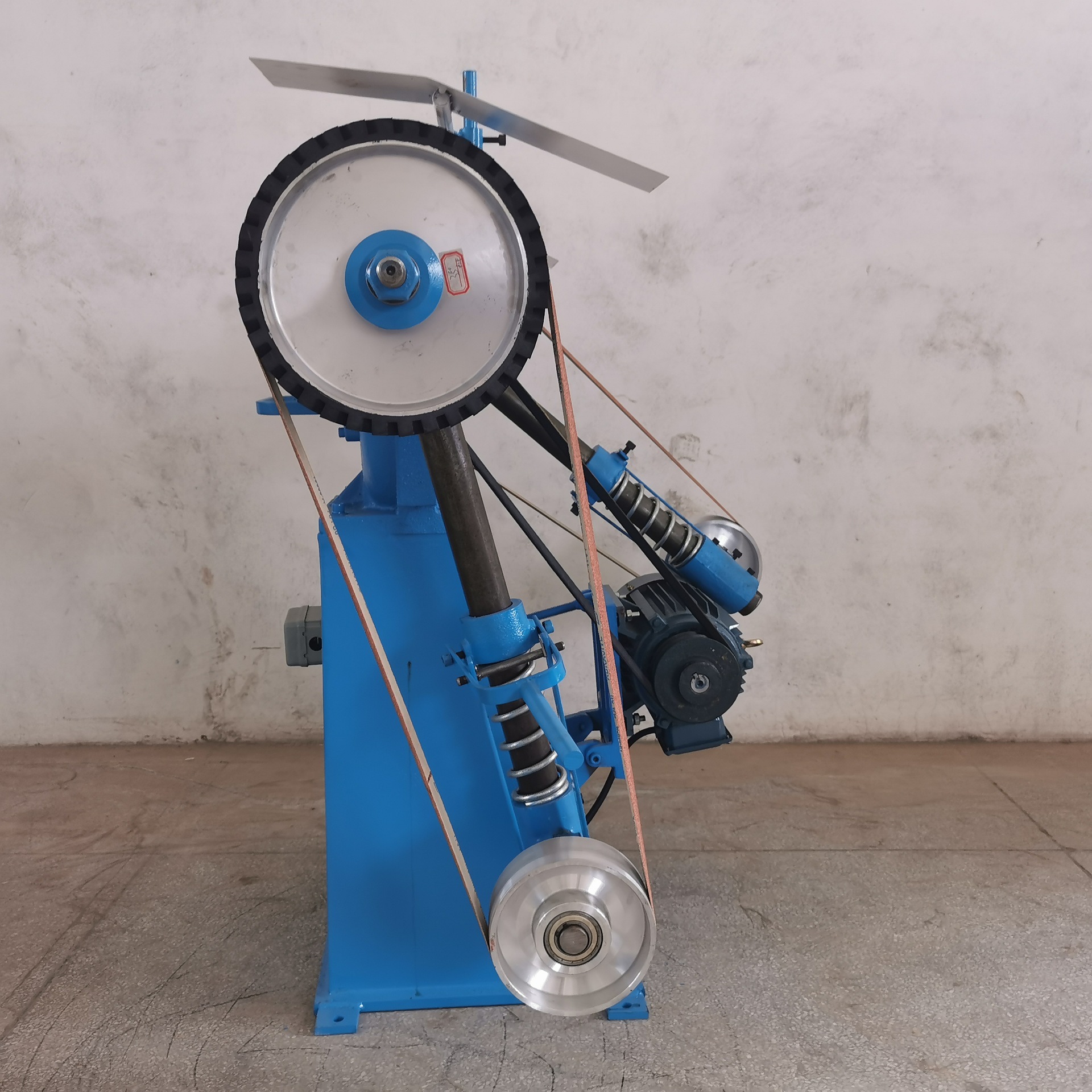 双头立式砂带机抛光机摆臂式不锈钢抛光机