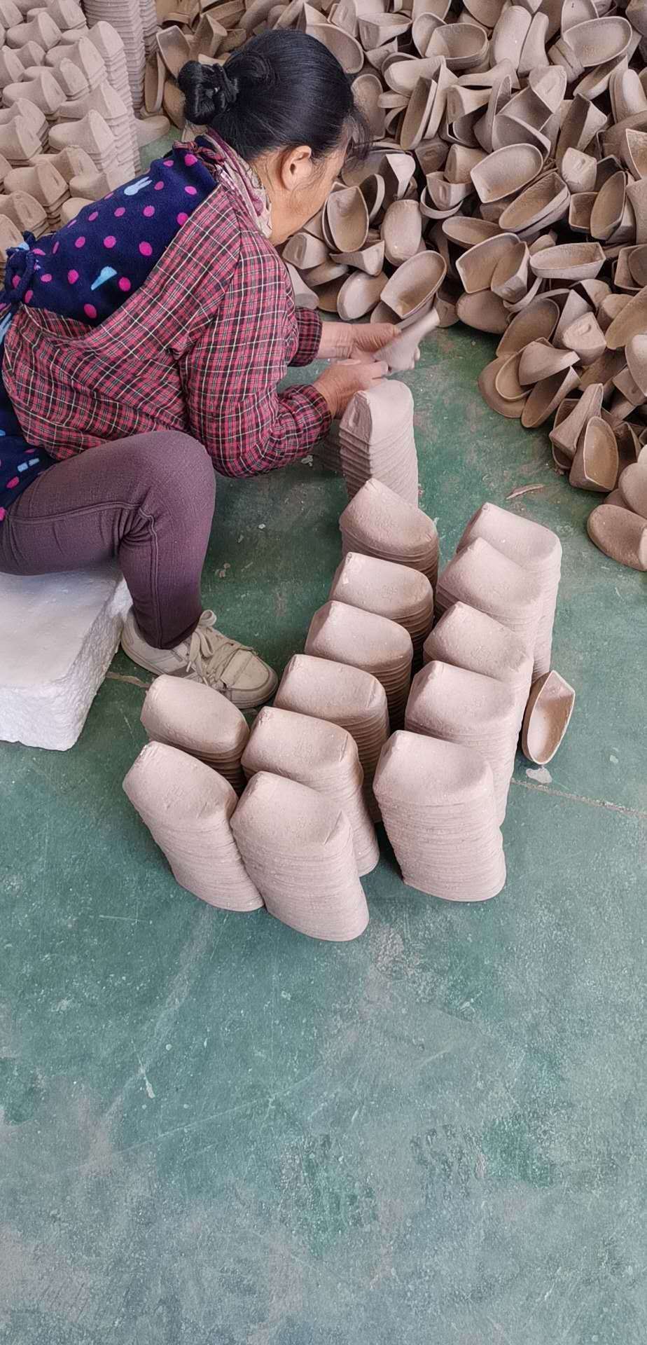 圆头尖头纸膜靴子纸浆定型鞋撑雪地靴鸡蛋壳撑平底纸鞋托鱼嘴鞋撑