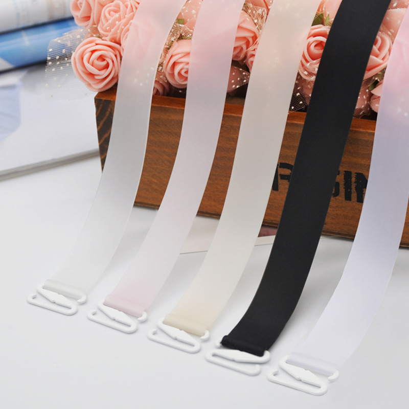 透明硅胶隐形内衣肩带无痕防滑脱落性感外露大扣春夏文胸带