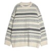 2020 Autumn and winter Harbor Wind Retro Lovers money Chaopai Sweater T-shirts Long sleeve Jacquard weave Color matching sweater 2020 Autumn and winter Harbor Wind Retro Lovers money Chaopai Sweater T-shirts Long sleeve Jacquard weave Color matching sweater