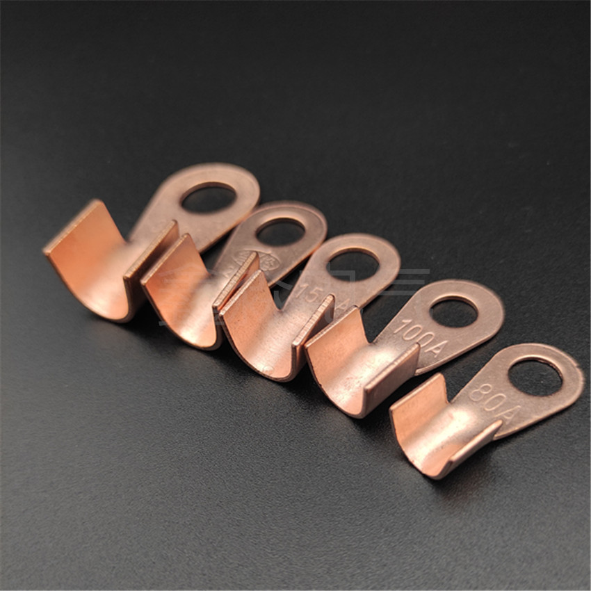 开口铜鼻子ot系列 铜线耳 开口鼻铜 接线端子压线鼻子可做非标孔