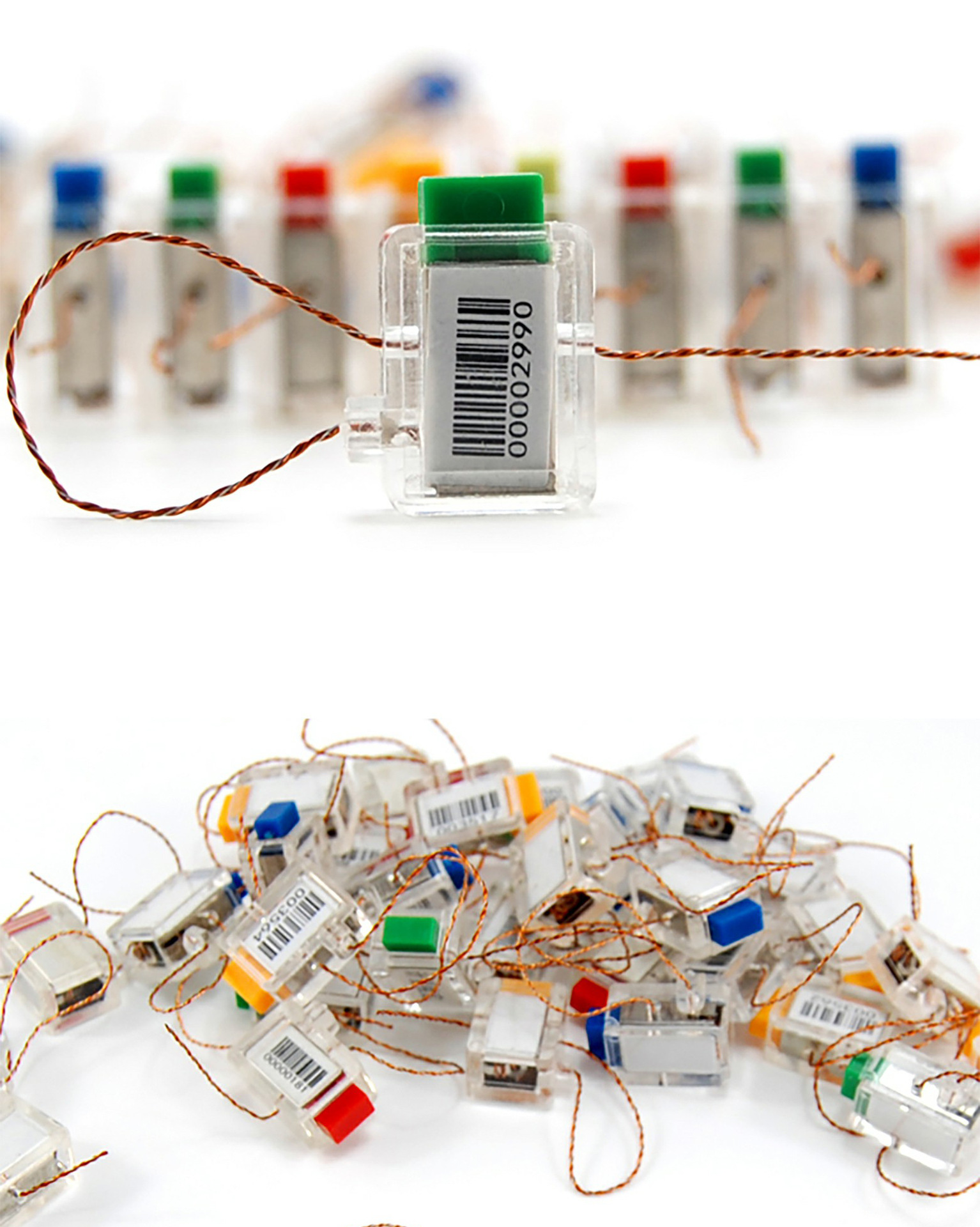 一次性防盗铅封计量铅封仪表封条电表封签卡扣塑料铅封水表封铅扣