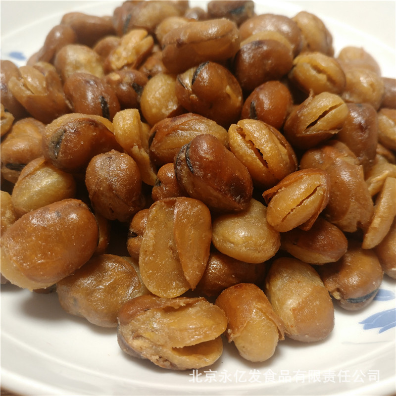 牛汁兰花豆20斤香酥兰花豆牛肉味散装休闲零食品批发