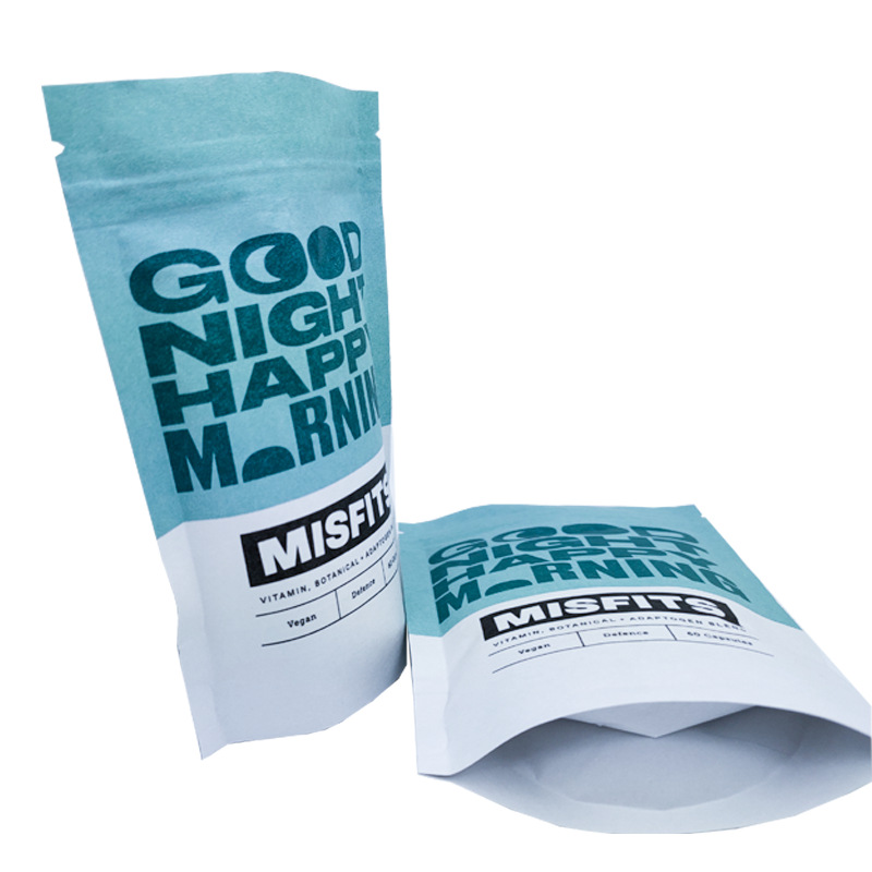 环保pla可降解包装袋定制 三个月自然土解无污染自封骨袋厂家生产