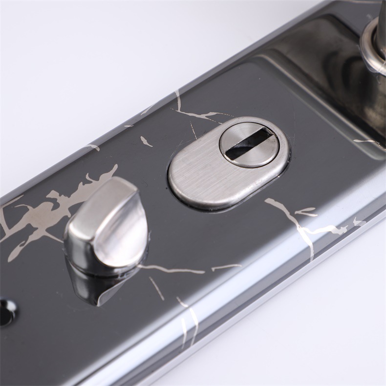 厂家供应不锈钢防盗门锁大门锁面板把手室内门锁双开门批发定制