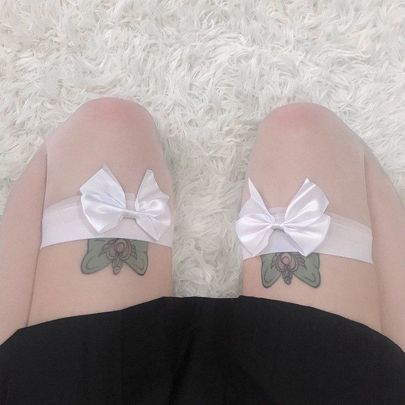 情趣丝袜网红性感网纱女显腿瘦中长筒袜萝莉过膝袜子花边渔网袜