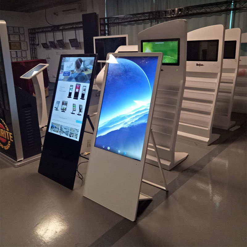 折叠电子水牌广告机外壳显示屏套料超薄款金属壳料落地立式电子屏