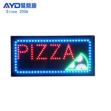 店招灯箱广告灯箱披萨店铺营业挂牌标识 LED PIZZA SIGNS 48x24cm