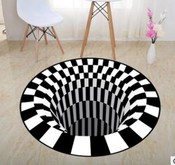 3d印花北欧风情魔术地毯地垫