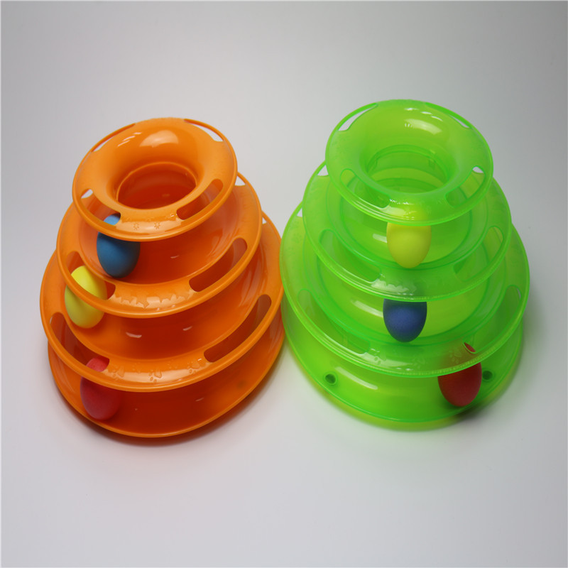 宠物游乐盘猫玩具宠物用品猫咪互动游戏盘玩具三层猫转盘