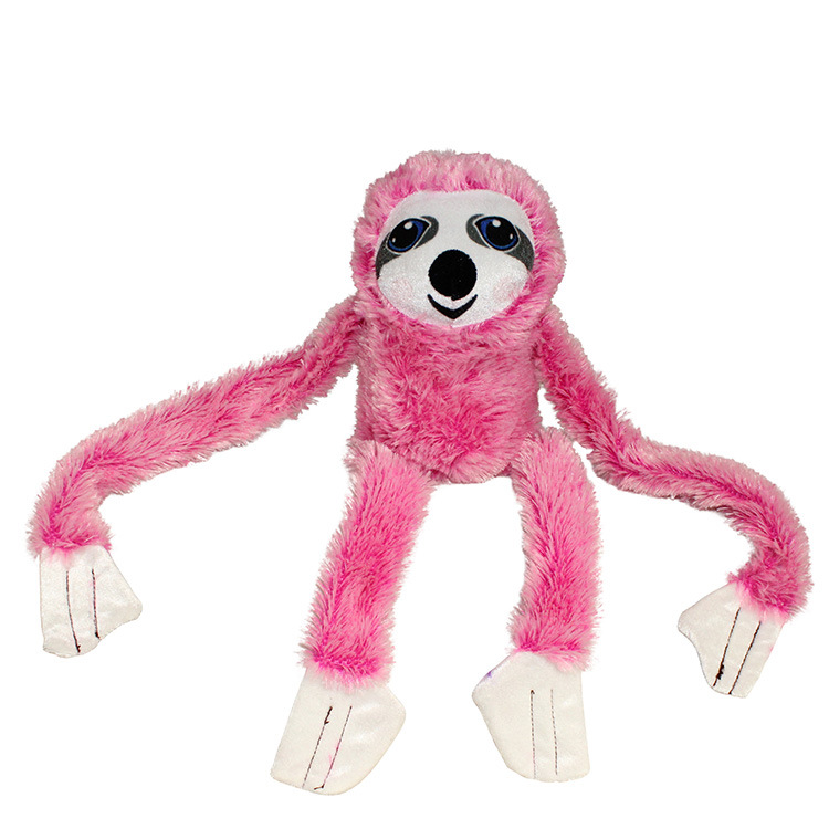e230创意长毛绒树懒玩具长腿长臂树懒毛绒玩具粉红色树懒女生礼物