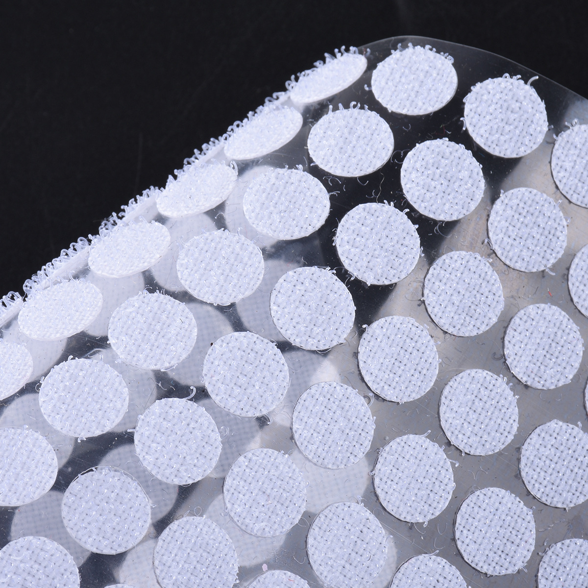 厂家直销背胶魔术贴尼龙粘扣带直径圆形10mm自粘魔术贴规格可定制