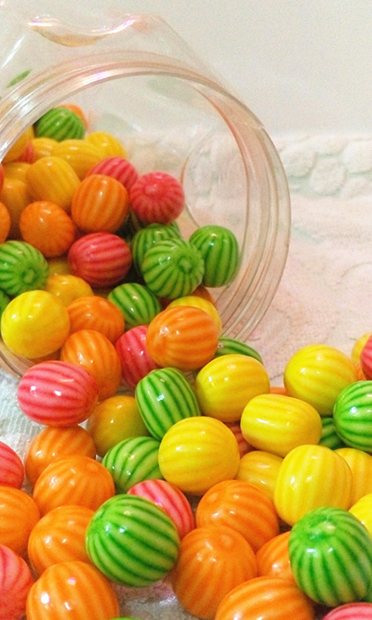 空心夹心西瓜泡泡糖经典怀旧儿童糖果零食桶装口香糖批发