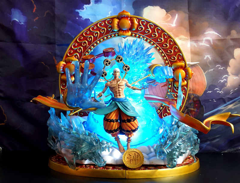 海贼王 黑珍珠 gk 巨无霸 艾尼路 雷神 7色发光 超大雕像手办