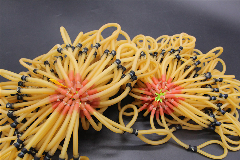 传统射鱼皮筋组拖挂皮筋组四拖二精绑3060,2050传统弓打鱼用批发