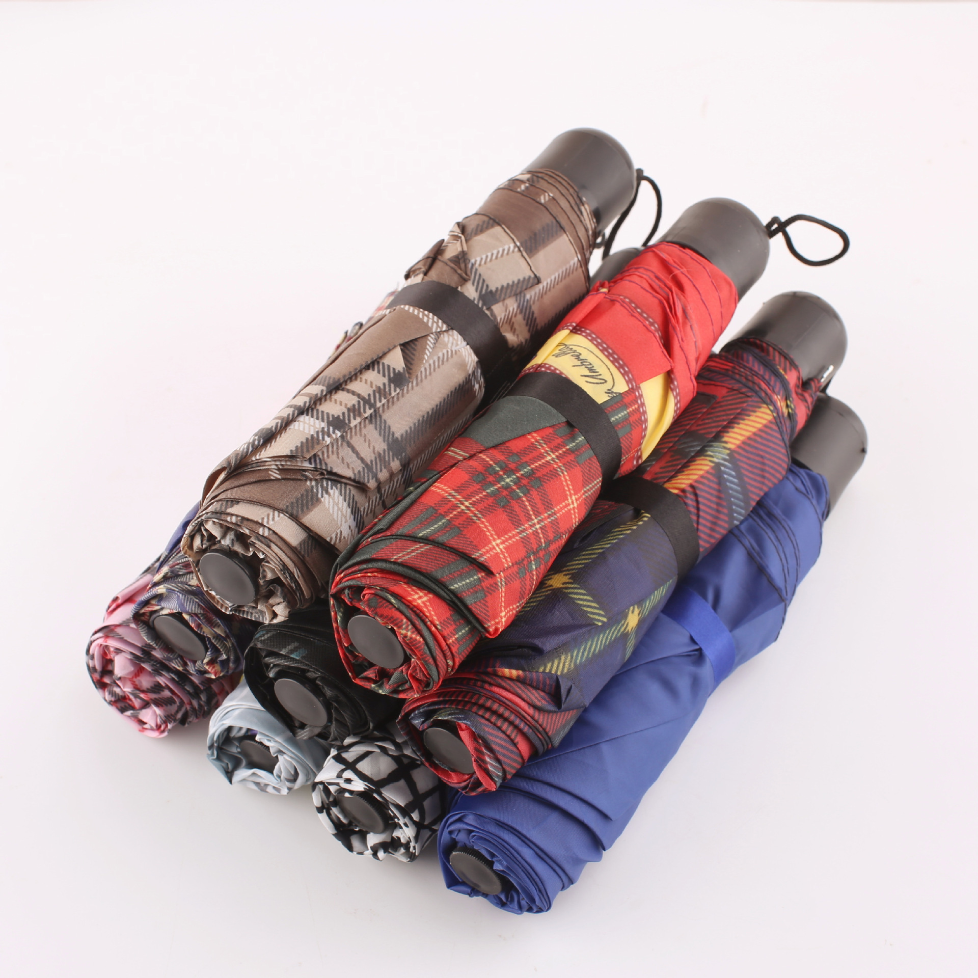 购批发清仓批发特价8情侣花色短柄雨伞 便携迷你折叠伞 雨伞厂