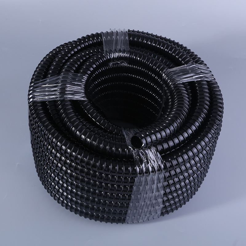 厂家供应内径18毫米 建筑用灌浆套筒pvc塑筋波纹管 pvc加强筋管