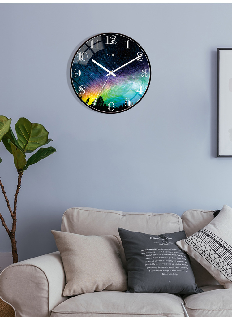 北欧风艺术挂钟批发卧室客厅钟表现代简约个性创意时尚潮流时钟