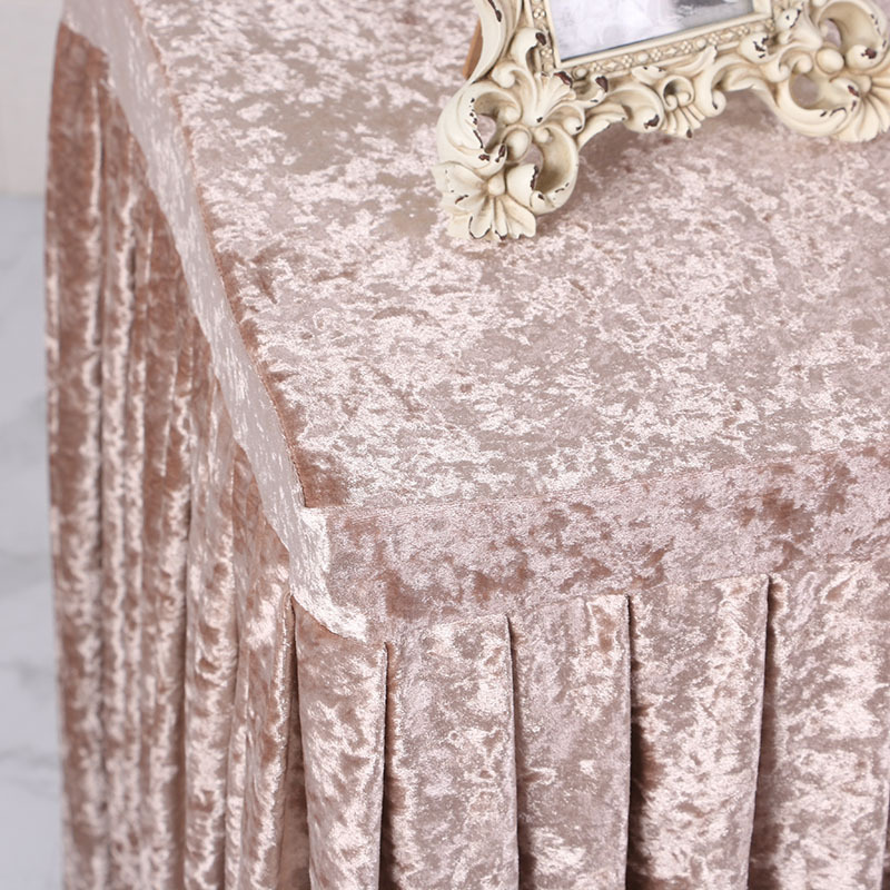 金丝绒会议桌布桌裙长方形涤纶台裙桌裙签到台布多规格颜色可选