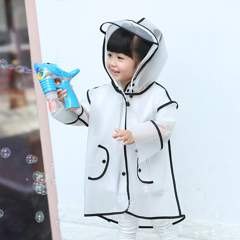 宝宝雨衣一体式全身儿童雨衣轻薄款便携小朋友雨衣女童幼儿园透明