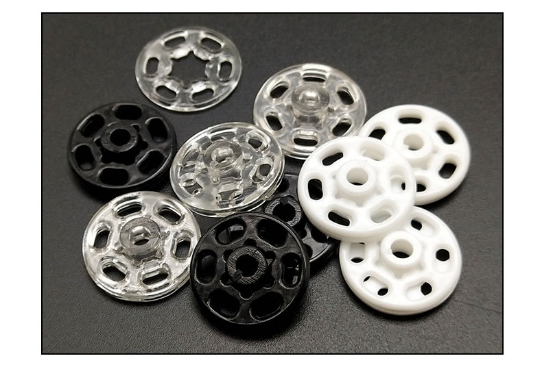 厂家直销白色塑料子母暗扣 防走光手缝按扣 圆形隐形内衣扣批发