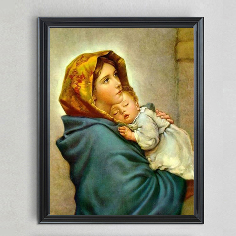 十字绣耶稣圣母