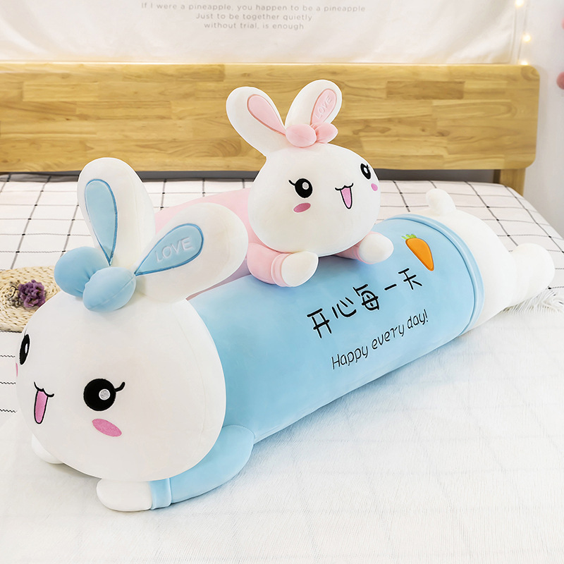 creative new princess rabbit plush toy pillow down cotton lying style bunny doll girls‘ gifts wholesale