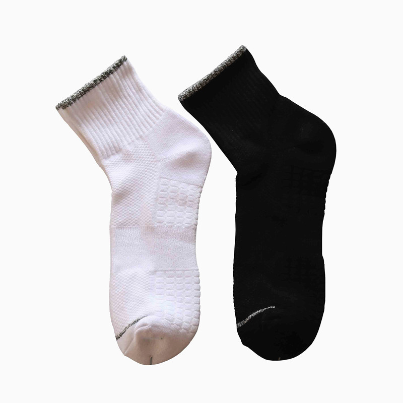 Amazon Sports Socks European and American Large Size Men's Towel Bottom Outdoor Mid-Calf Terry Socks for Running