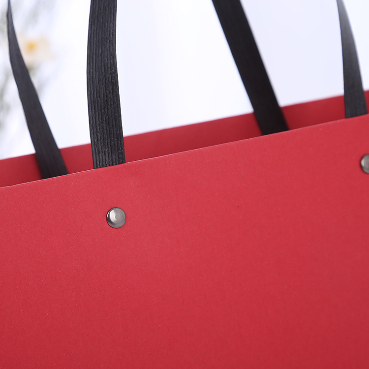 厂家专业定制优质加厚牛皮纸袋 牛皮纸手提袋 红色牛皮纸袋定制