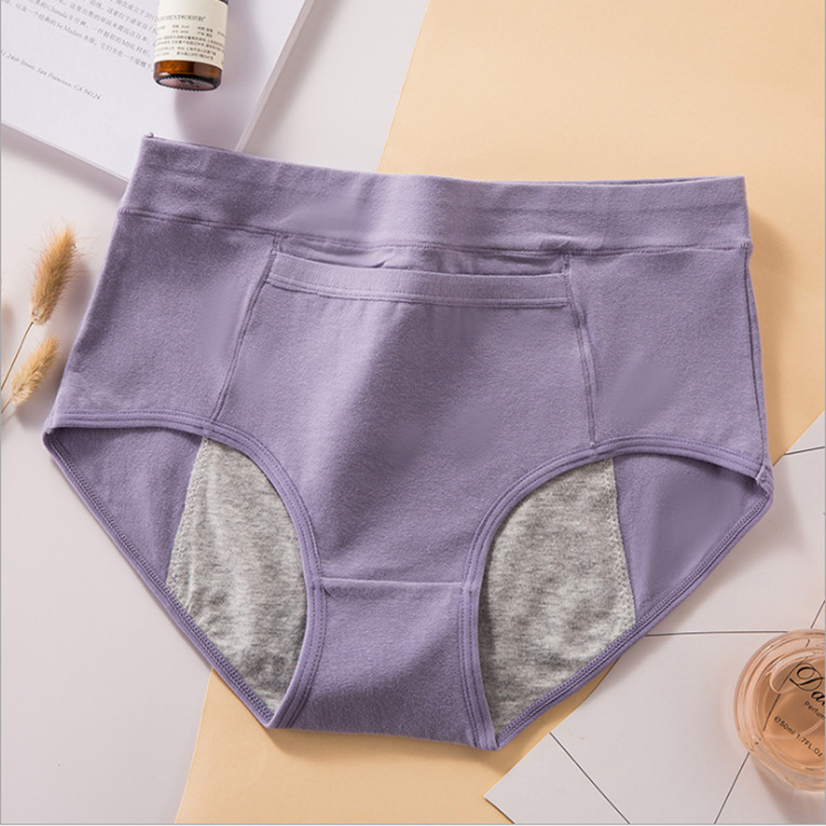 High Waist Women's Physiological Pants for Menstrual Period Menstrual Period Menstrual Panties Sanitary Panty Women's Briefs Cotton Underwear