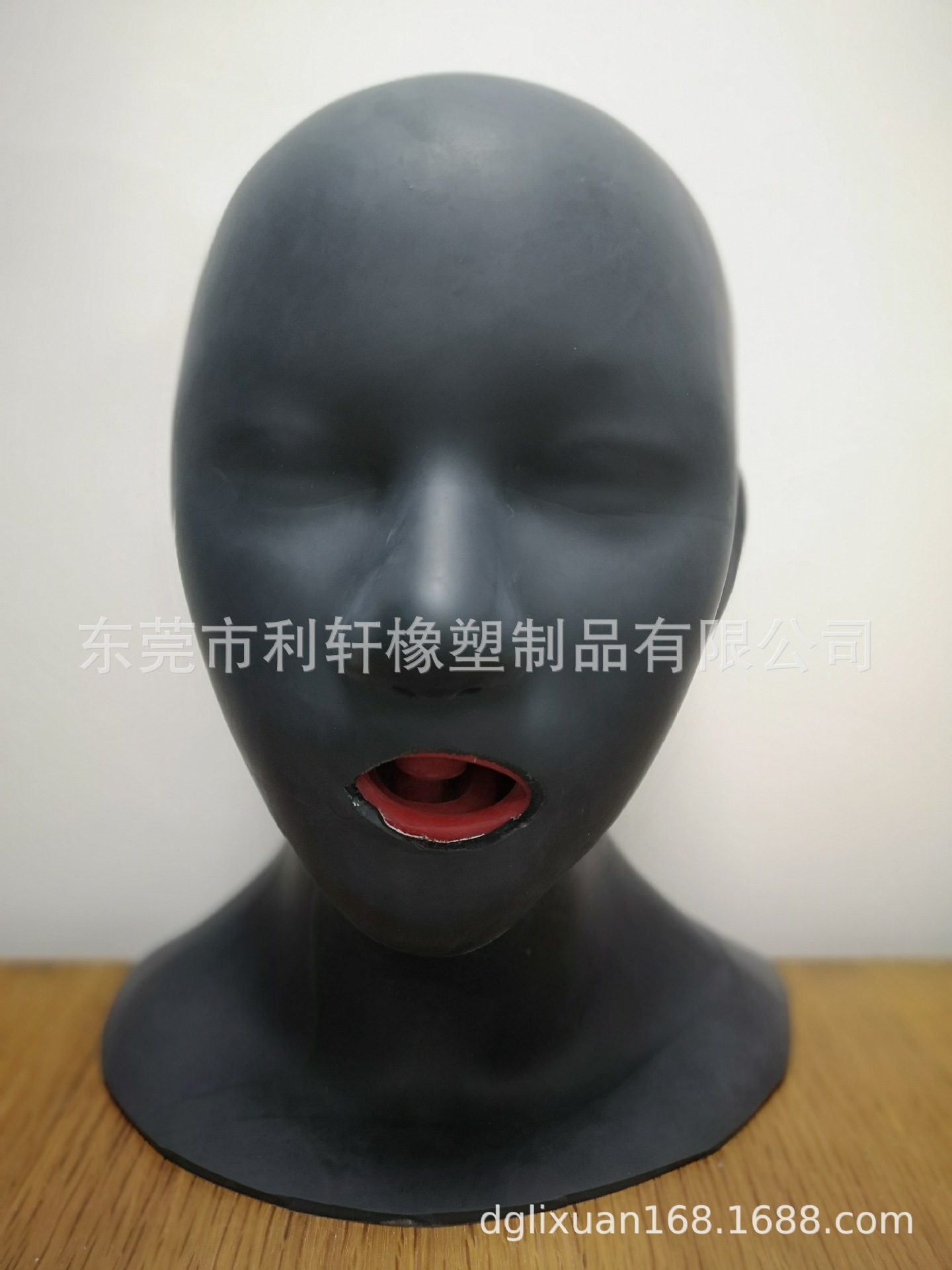 厂家直供厚度15mm带牙套鼻管女头套美人女头套