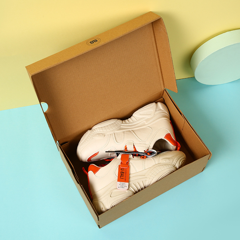 飞跃牛皮纸鞋盒 翻盖鞋子包装盒 男女鞋牛皮纸鞋盒定做