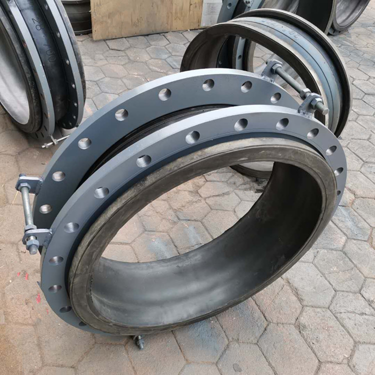 橡胶软连接 管道膨胀节 可曲挠dn1000法兰扣槽橡胶软接头钢厂电厂