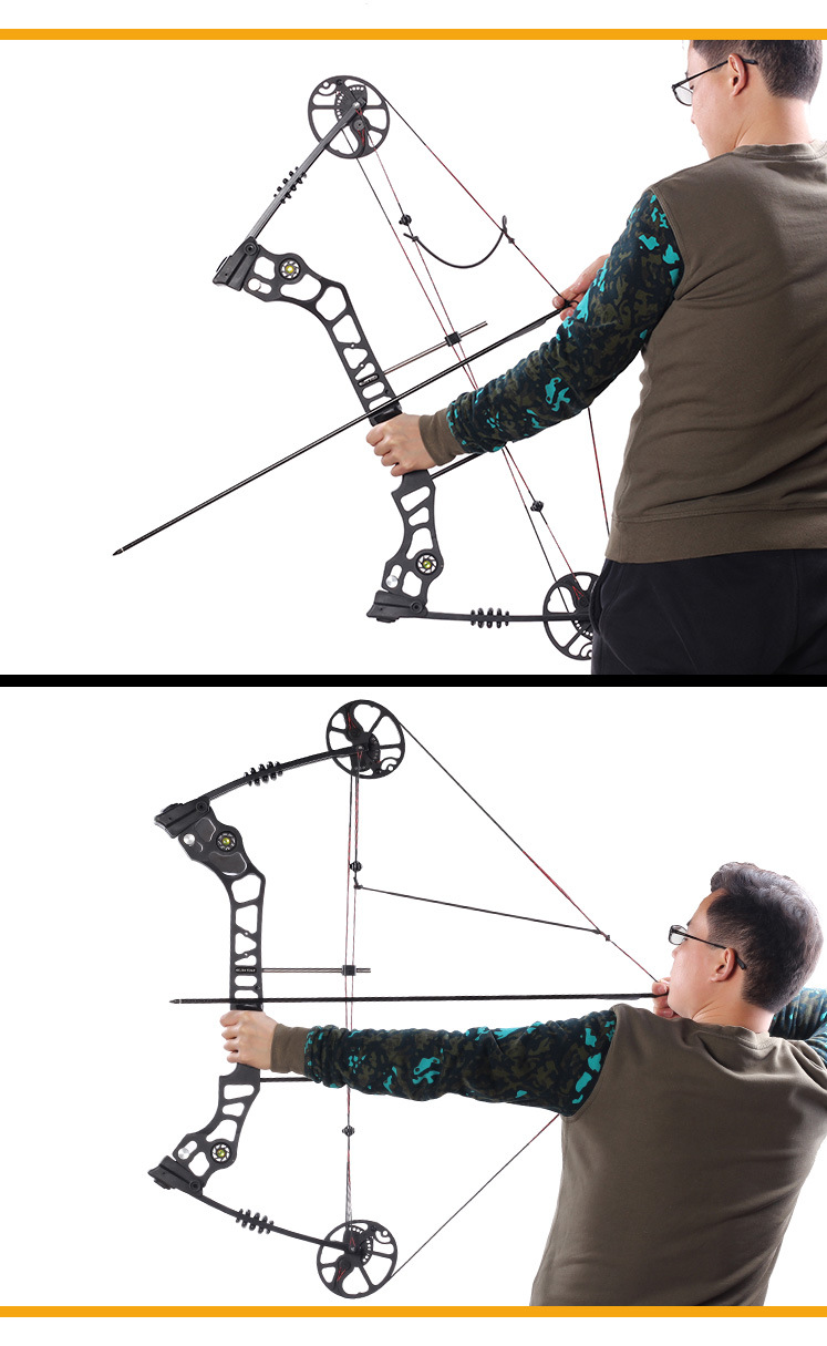 现货现货闪电狼x8复合滑轮弓箭 户外射箭器材禁止打猎35~70磅可调