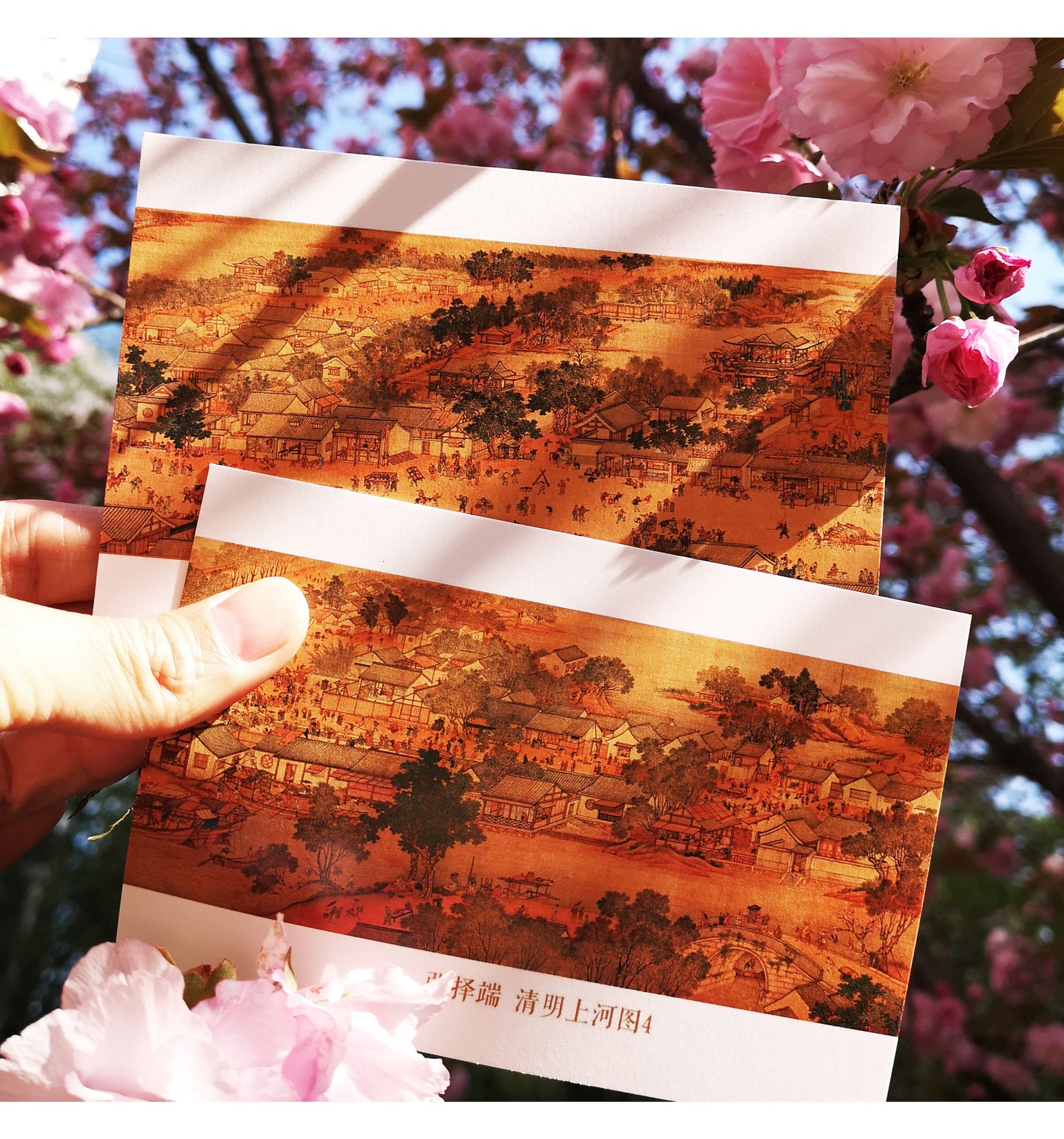 清明上河图手绘古典明信片故宫旅游纪念送老师老外青青子衿文创