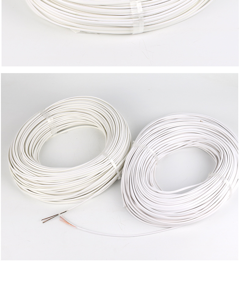 电话线厂家电话线 双芯电话线 2x0.5 室内双芯多股软电话线