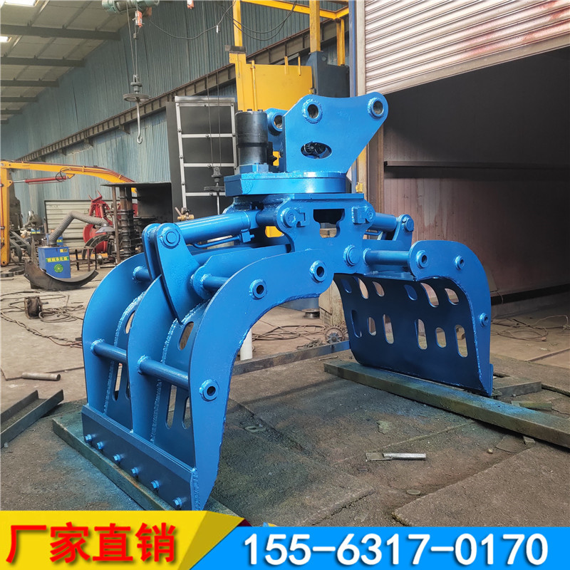 厂家直销挖机用液压抓包机 废钢铁抓爪 360度旋转抓包器