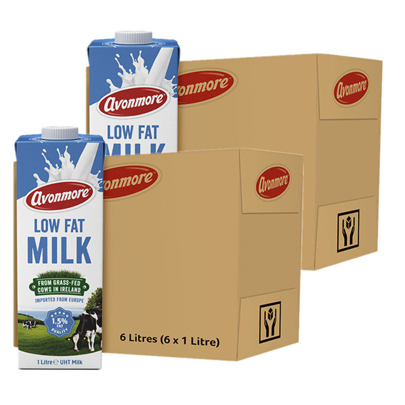 包邮爱尔兰全脂牛奶艾恩摩尔1l*6盒整箱低脂牛奶礼盒装批发