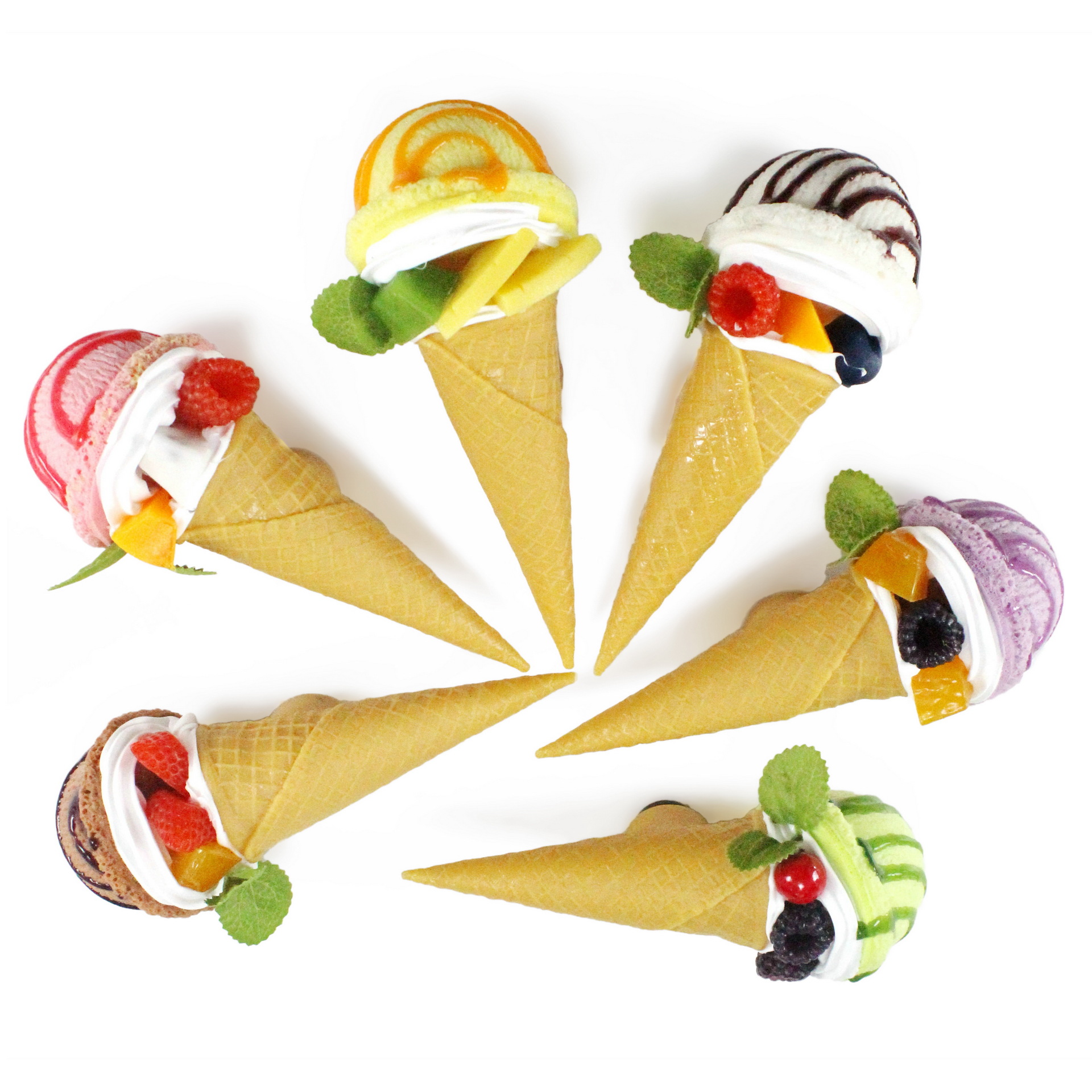 85成交1472个唯美爱心杯冰淇淋模型冰箱贴ice-e创意欧式家居摆饰 影视