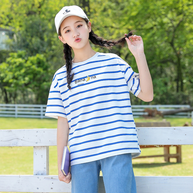 中学生t恤女白色