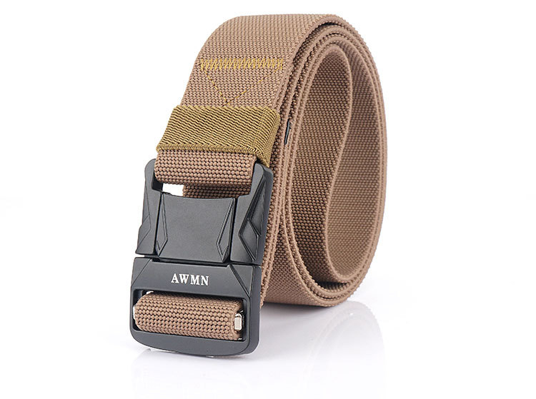 新款男士松紧腰带 户外快脱插扣弹力休闲腰带 厂家批发可定制logo